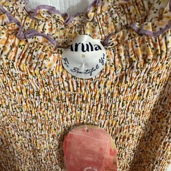 Arula Spring Jumpsuit Ditsy Floral Yellow Size B - Picture 3 of 6